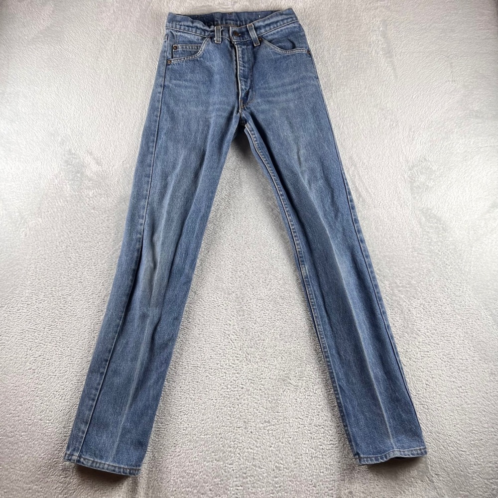 Vintage Levis 513 Orange Tab Jeans Mens 27x32 fits 25x31 blue straight Denim 80
